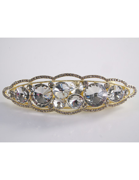 KLAMRA FRANCUSKA DO WŁOSÓW PREMIUM KRYSZTAŁY WIECZOROWA LOLITA AKCESORIA