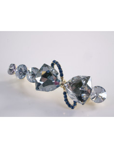 KLAMRA FRANCUSKA DO WŁOSÓW PREMIUM KRYSZTAŁY WIECZOROWA... 2