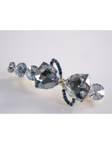 KLAMRA FRANCUSKA DO WŁOSÓW PREMIUM KRYSZTAŁY...