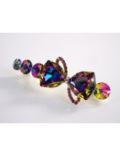 KLAMRA FRANCUSKA DO WŁOSÓW PREMIUM KRYSZTAŁY WIECZOROWA... 2