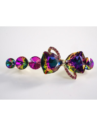 KLAMRA FRANCUSKA DO WŁOSÓW PREMIUM KRYSZTAŁY...