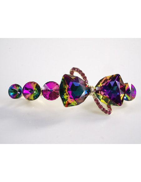 KLAMRA FRANCUSKA DO WŁOSÓW PREMIUM KRYSZTAŁY WIECZOROWA LOLITA AKCESORIA