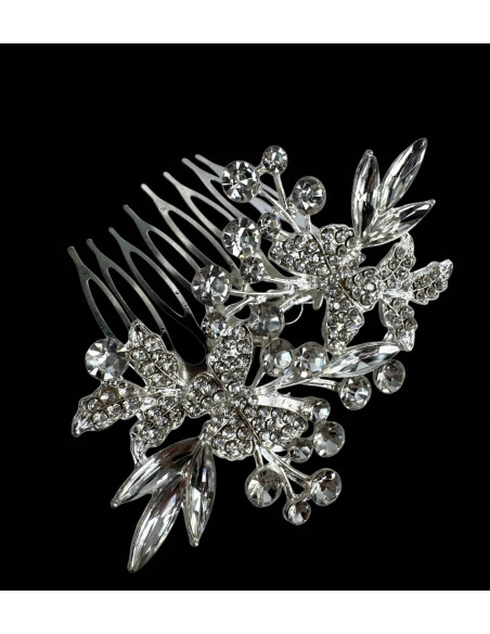 Grzebień wsuwany do włosów ozdobny kamienie MOTYLE Lolita Accessories