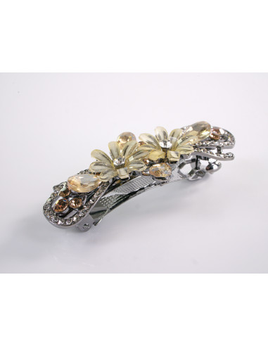 KLAMRA FRANCUSKA DO WŁOSÓW KWIATKI KRYSZTAŁY...