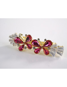 KLAMRA FRANCUSKA DO WŁOSÓW MOTYLKI KRYSZTAŁY LOLITA... 2