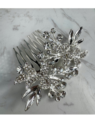 Grzebień wsuwany do włosów ozdobny kamienie...