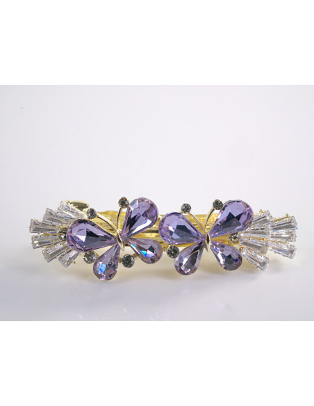 KLAMRA FRANCUSKA DO WŁOSÓW MOTYLKI KRYSZTAŁY LOLITA AKCESORIA CRYSTAL