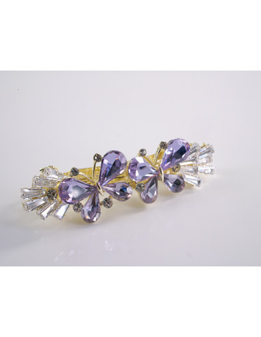 KLAMRA FRANCUSKA DO WŁOSÓW MOTYLKI KRYSZTAŁY...