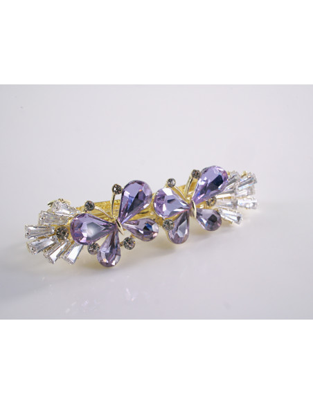 KLAMRA FRANCUSKA DO WŁOSÓW MOTYLKI KRYSZTAŁY LOLITA AKCESORIA CRYSTAL