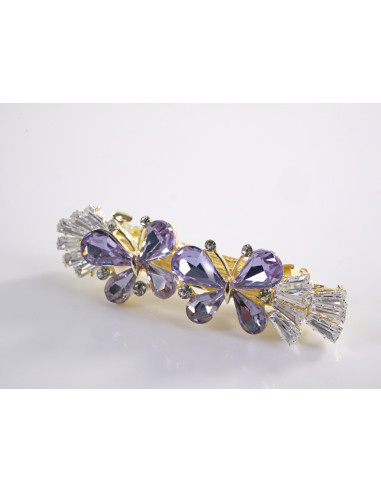 KLAMRA FRANCUSKA DO WŁOSÓW MOTYLKI KRYSZTAŁY...