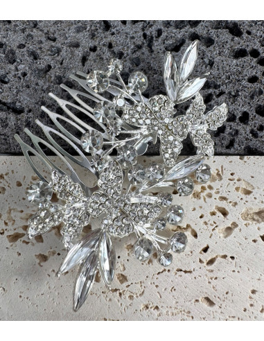 Grzebień wsuwany do włosów ozdobny kamienie...