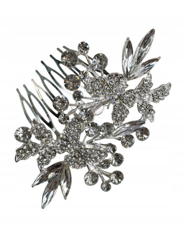 Grzebień wsuwany do włosów ozdobny kamienie...