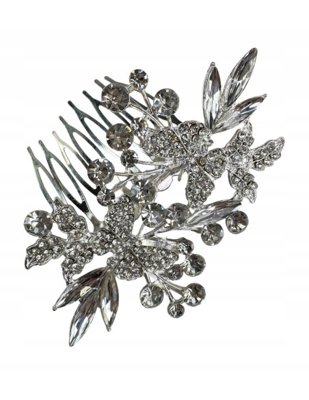 Grzebień wsuwany do włosów ozdobny kamienie MOTYLE Lolita Accessories