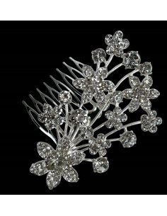 Grzebień wsuwany do włosów ozdobny kamienie Lolita...