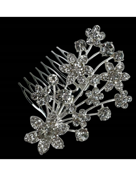 Grzebień wsuwany do włosów ozdobny kamienie Lolita Accessories