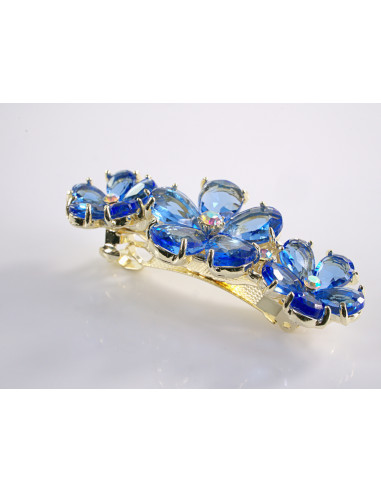 KLAMRA FRANCUSKA DO WŁOSÓW KWIATKI  KRYSZTAŁY...