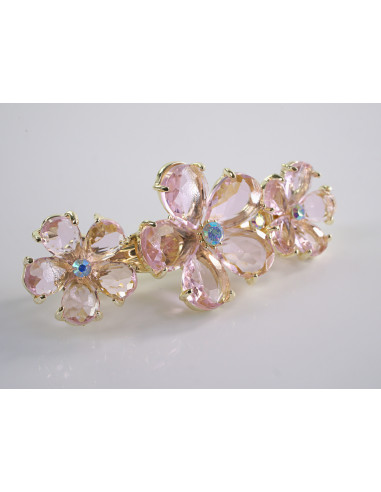 KLAMRA FRANCUSKA DO WŁOSÓW KWIATKI  KRYSZTAŁY...