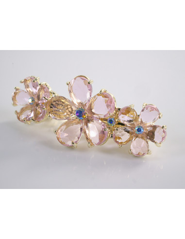 KLAMRA FRANCUSKA DO WŁOSÓW KWIATKI  KRYSZTAŁY...