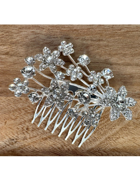 Grzebień wsuwany do włosów ozdobny kamienie Lolita Accessories