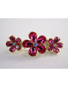 KLAMRA FRANCUSKA DO WŁOSÓW KWIATKI KRYSZTAŁ LOLITA...