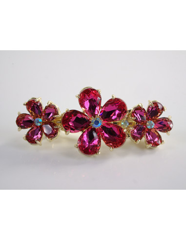 KLAMRA FRANCUSKA DO WŁOSÓW KWIATKI KRYSZTAŁ...