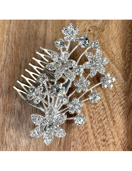 Grzebień wsuwany do włosów ozdobny kamienie Lolita Accessories