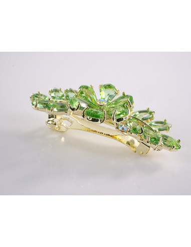 KLAMRA FRANCUSKA DO WŁOSÓW KWIATKI  KRYSZTAŁY...