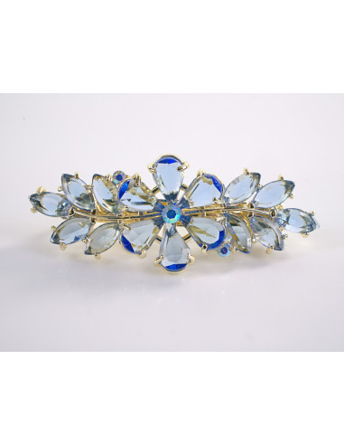 KLAMRA FRANCUSKA DO WŁOSÓW KWIATKI  KRYSZTAŁY...