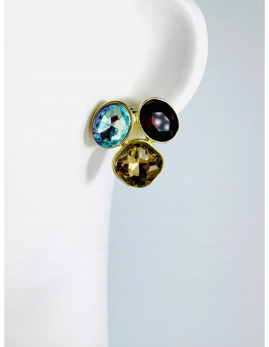 Kolczyki POZŁACANE Z KAMIENIAMI Lolita...