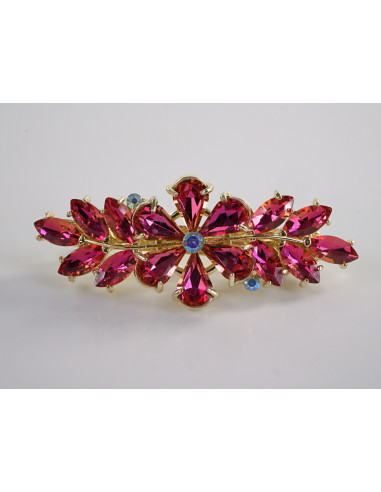 KLAMRA FRANCUSKA DO WŁOSÓW KWIATKI  KRYSZTAŁY...