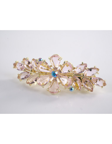 KLAMRA FRANCUSKA DO WŁOSÓW KWIATKI  KRYSZTAŁY...