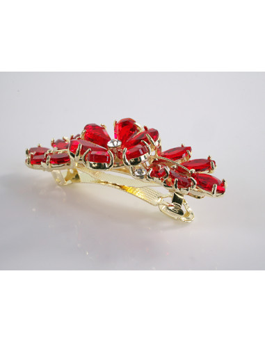 KLAMRA FRANCUSKA DO WŁOSÓW KWIATKI  KRYSZTAŁY...