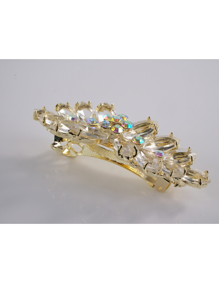 KLAMRA FRANCUSKA DO WŁOSÓW KŁOS KRYSZTAŁY LOLITA AKCESORIA ECRU