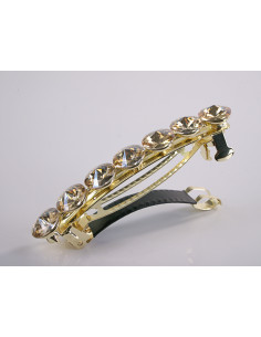 KLAMRA FRANCUSKA DO WŁOSÓW  KRYSZTAŁY LOLITA AKCESORIA ZŁOTY 2