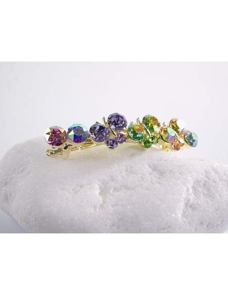 KLAMRA FRANCUSKA DO WŁOSÓW MOTYLKI KRYSZTAŁY WIECZOROWA LOLITA AKCESORIA