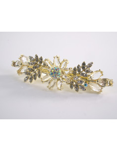 KLAMRA FRANCUSKA DO WŁOSÓW ECRU KWIATY LOLITA AKCESORIA 2