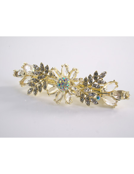 KLAMRA FRANCUSKA DO WŁOSÓW ECRU KWIATY LOLITA AKCESORIA