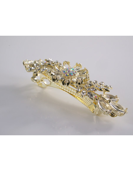 KLAMRA FRANCUSKA DO WŁOSÓW ECRU KWIATY LOLITA AKCESORIA