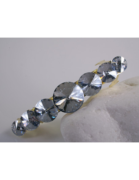 KLAMRA FRANCUSKA DO WŁOSÓW  LOLITA AKCESORIA KAMIENIE NIEBIESKI BLUE