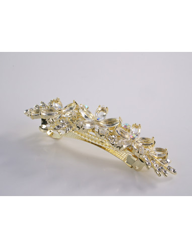 KLAMRA FRANCUSKA DO WŁOSÓW KWIATY Z KŁOSEM ECRU...