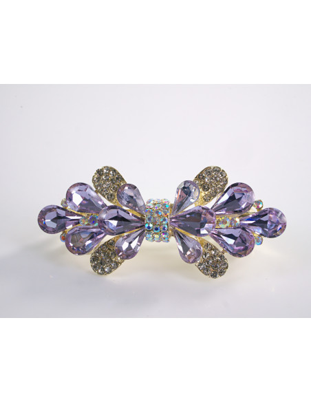 KLAMRA FRANCUSKA DO WŁOSÓW KOKARDA Z KŁOSEM  LOLITA AKCESORIA CRYSTAL AB