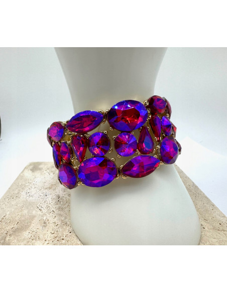 Bransoletka Kryształowa na rękę duże Kryształy Lolita Accessories