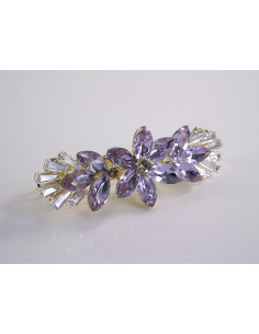 KLAMRA FRANCUSKA DO WŁOSÓW KWIAT LOLITA AKCESORIA CRYSTAL AB 2