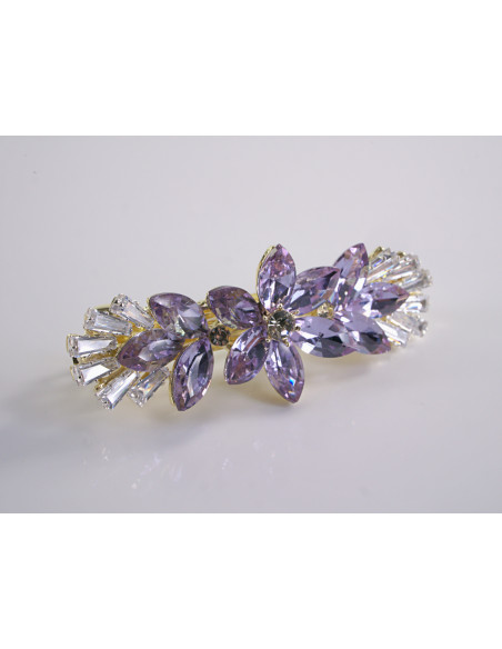 KLAMRA FRANCUSKA DO WŁOSÓW KWIAT LOLITA AKCESORIA CRYSTAL AB