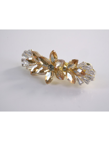 KLAMRA FRANCUSKA DO WŁOSÓW KWIAT LOLITA AKCESORIA ZŁOTY