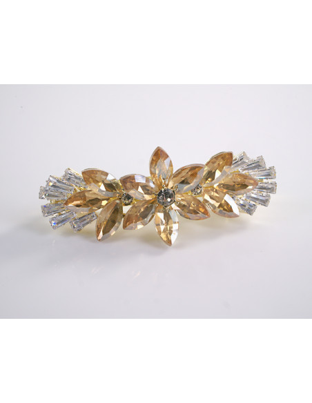 KLAMRA FRANCUSKA DO WŁOSÓW KWIAT LOLITA AKCESORIA ZŁOTY