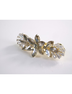 KLAMRA FRANCUSKA DO WŁOSÓW KWIAT LOLITA AKCESORIA TAUPE 2