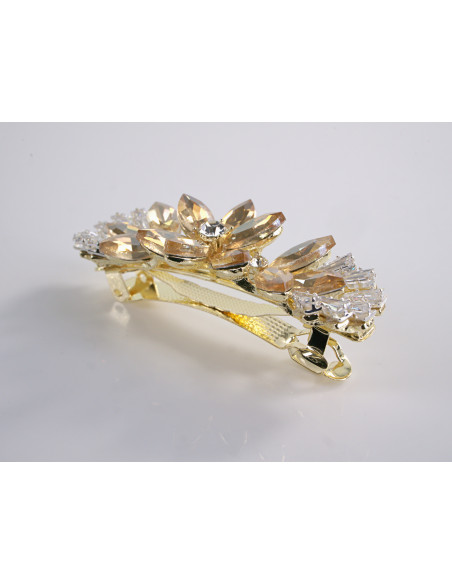 KLAMRA FRANCUSKA DO WŁOSÓW KWIAT LOLITA AKCESORIA ZŁOTY