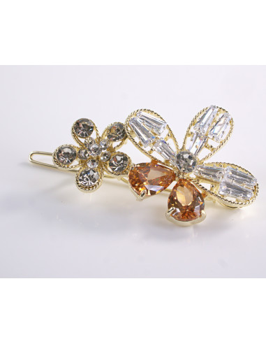 SPINKA  do włosów KWIATEK KWIAT  Z KRYSZTAŁKAMI...