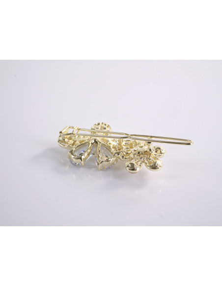 SPINKA  do włosów KWIATEK KWIAT  Z KRYSZTAŁKAMI  Lolita Akcesoria CRYSTAL